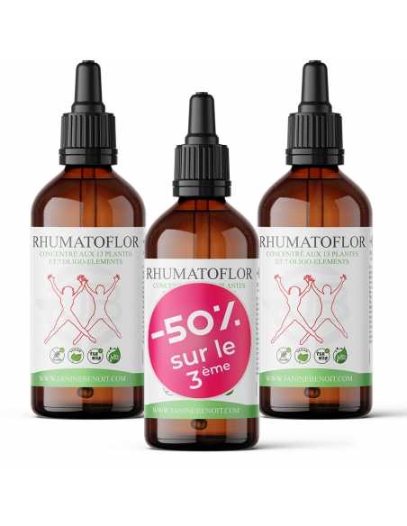 Rhumatoflor, traitement pour rhumatismes et articulations 250 ml - Lot de 3