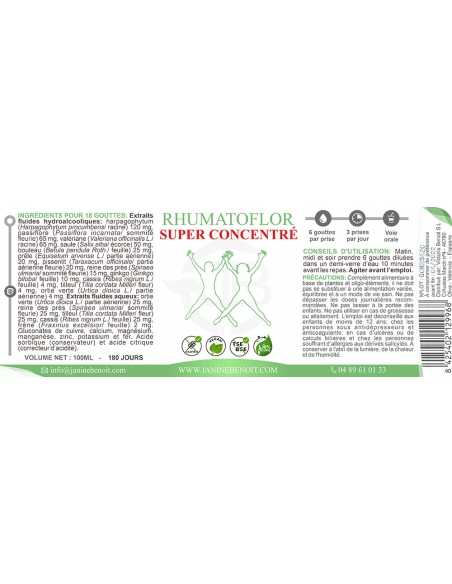 Rhumatoflor, traitement pour rhumatismes et articulations 100 ml SC